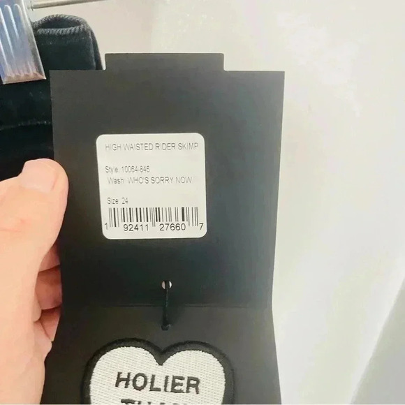 MOTHER Superior Denim High Waisted Rider Skimp Who's Sorry Now Wash - Picture 6 of 8